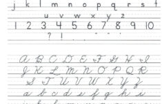 Cursive Handwriting Worksheets For Kids Pointeuniformclub Db excel