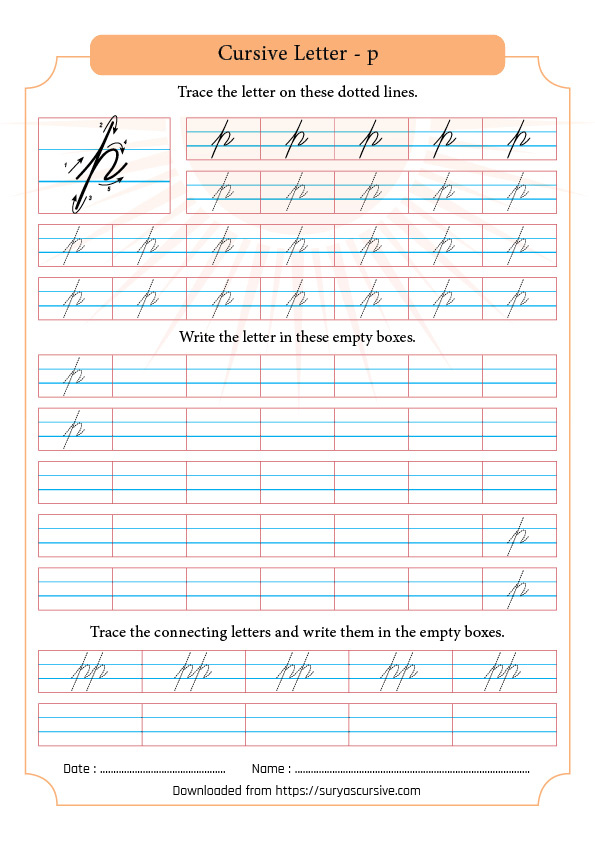 Cursive Handwriting Worksheet Creator Free