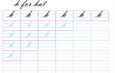 Cursive Small Letter H Worksheet Cursive Small Letters Letter H