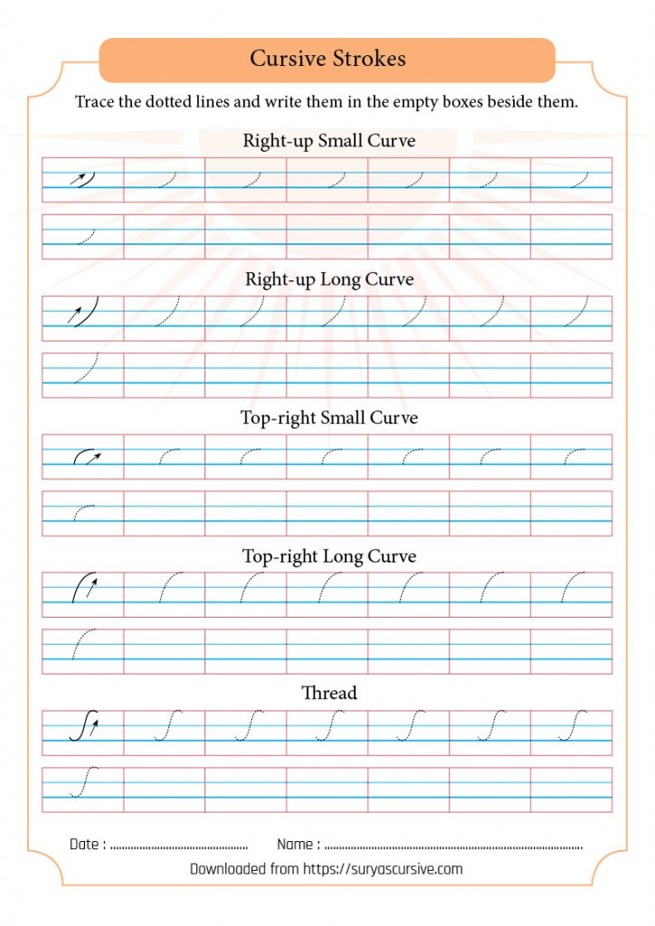 Cursive Letters Worksheets Printable A z Handwriting Worksheets