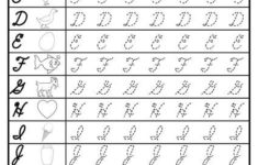 Cursive Uppercase Letter Tracing Worksheets Cursive Writing