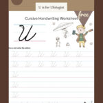 Cursive Uppercase U Worksheet Handwriting Worksheets Teaching
