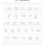 Cursive Writing Alphabet Worksheets 26 Letters Etsy