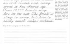 Cursive Writing Practice Worksheets 5th Grade Printable Worksheets