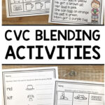 CVC Blending Activities Spiral Review Students Will Practice Sounding
