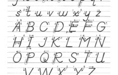 D nealian Cursive Alphabet Line AlphabetWorksheetsFree