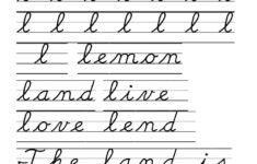 D nealian Cursive Alphabet Line AlphabetWorksheetsFree