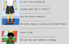 Describing Clothes Sentences Interactive Worksheet Clothes