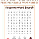 Dessert Word Search Printable Worksheet Word Find Word Searches Free