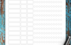 Download Printable My Bills Budget Planner PDF
