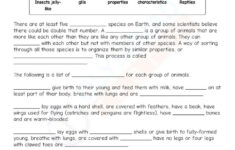 Download This Printable Grade 4 Science Worksheet Cloze In PDF
