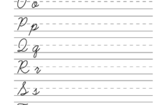 Easy Cursive Writing Worksheet Free Printable Educational Worksheet