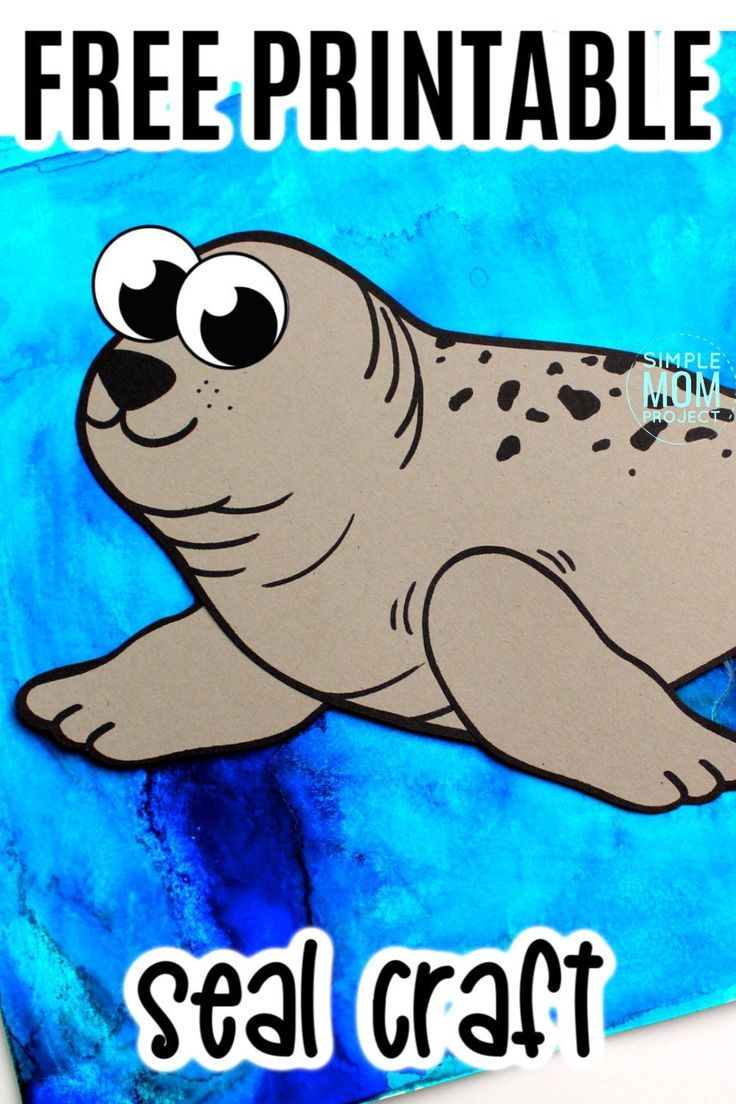 Easy DiY Arctic Seal Craft For Kids With Free Template Seal Crafts 