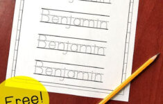 Editable Name Tracing Sheet Preschool Writing Preschool Names