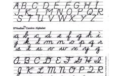 Empty Cursive Practice Page Free Printable Cursive Words Worksheets