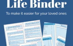 End of Life Checklist Binder Organized 31 Life Binder End Of Life