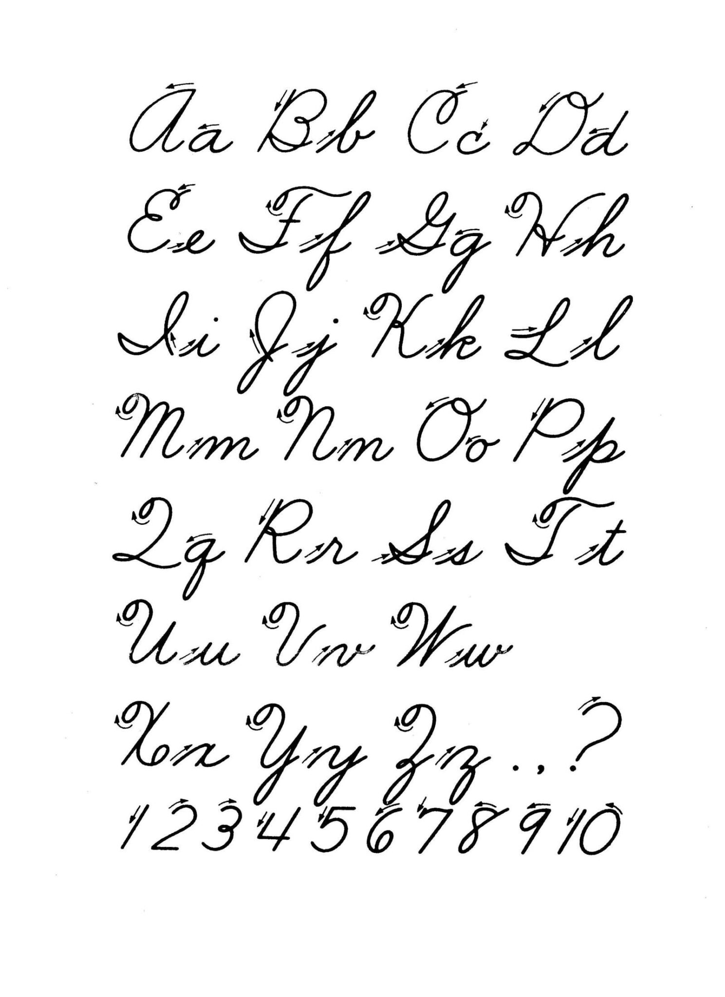 Entire Cursive Alphabet AlphabetWorksheetsFree Handwriting Worksheets