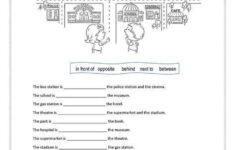 Esl Prepositions Of Place Worksheets Adults Worksheets Master