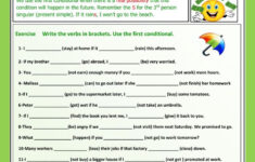 First Conditional Interactive And Downloadable Worksheet You Can Do