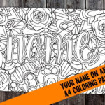Free Customized Name Coloring Page Name Coloring Pages Crayola