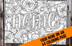 Free Customized Name Coloring Page Name Coloring Pages Crayola