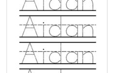 Free Dotted Names For Preschool With Lines Preschool Worksheets