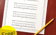 FREE Editable Name Tracing Printable Homeschool Giveaways