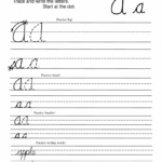 Free Handwriting Practice Worksheets Pictures Misc Free Preschool