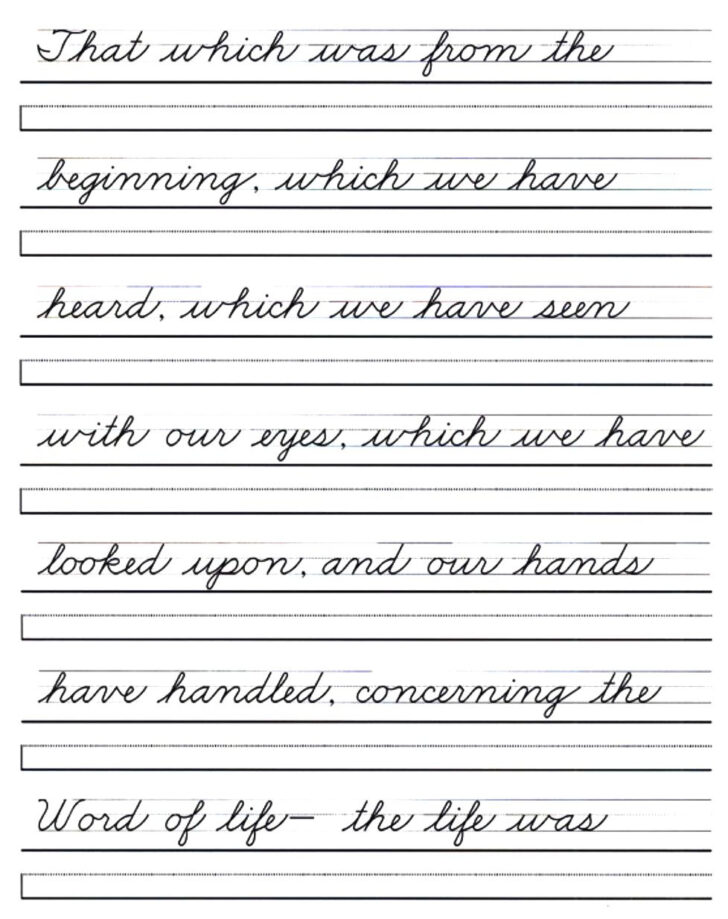 free printable cursive handwriting worksheets for adults | Handwriting ...