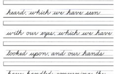 Free Printable Handwriting Practice Sheets For Preschool Kindergarten