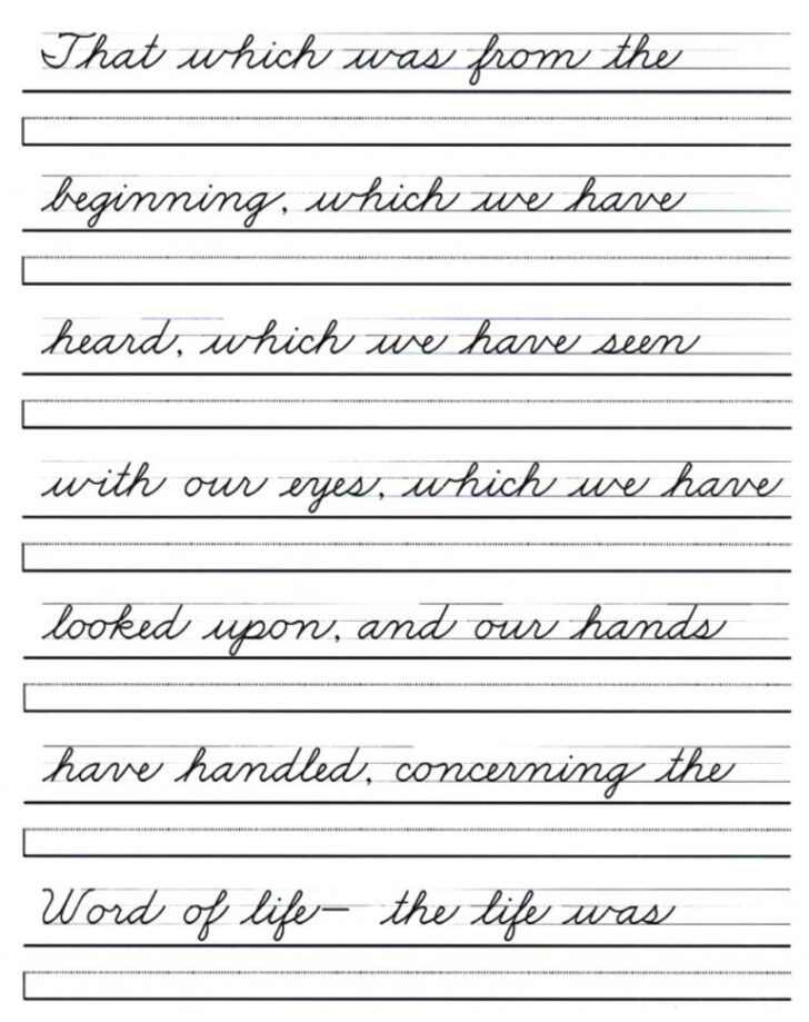 Practice Handwriting