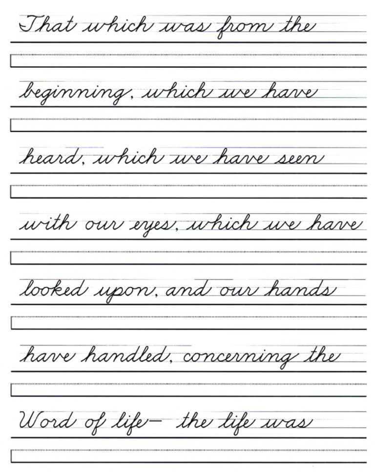 Printable Handwriting Practice Sheets For Kindergarten Pdf