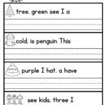 Free Printable Kindergarten Writing Sentences Worksheets Thekidsworksheet