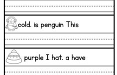 Free Printable Kindergarten Writing Sentences Worksheets Thekidsworksheet