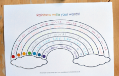 Free Printable Rainbow Writing Sheets NurtureStore