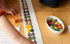 FREE Rainbow Train Preschool Counting Game Stay At Home Educator