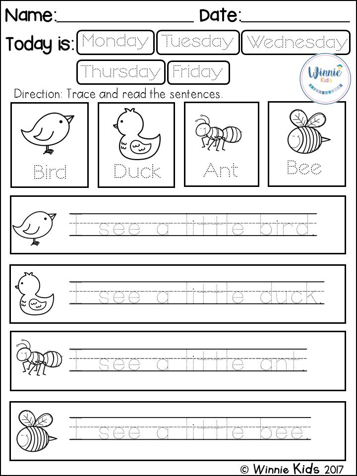 Free Sample Handwriting Practice Reading And Writing Fluency Writing 