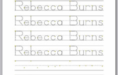Free Traceable Name Worksheets