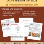 FREE Who Make You Bible Lesson For Kids Free Homeschool Deals