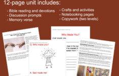 FREE Who Make You Bible Lesson For Kids Free Homeschool Deals