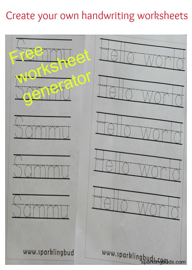 Free Handwriting Name Worksheets Printable | Handwriting Worksheets