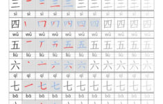 FREEBIE Numbers 1 10 Handwriting Mandarin Chinese Teaching