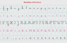 French Cursive Handwriting French Cursive Handwriting Template