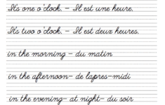 French Handwriting Copywork Traditional Cursive Heritage Grove
