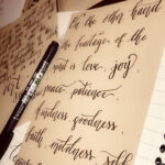 Galatians 5 22 23 Calligraphy For Beginners Handwriting Styles