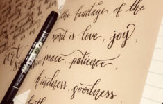 Galatians 5 22 23 Calligraphy For Beginners Handwriting Styles