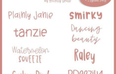 Girly Font Bundle 12 Fonts Included Scrapbook Fonts Girly Fonts