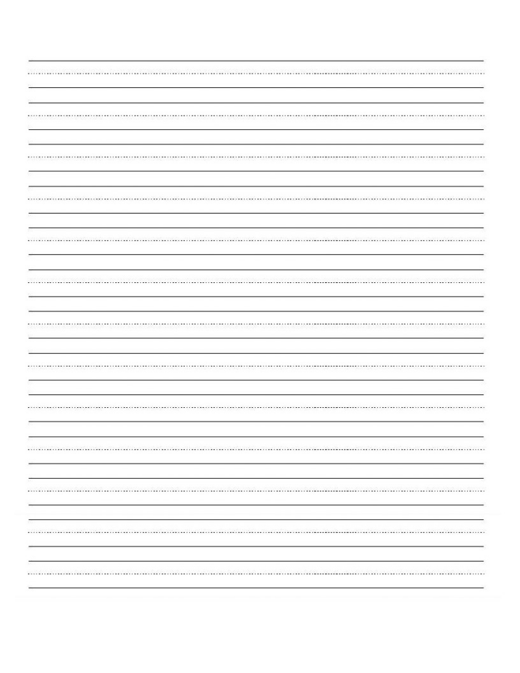 Printable Blank Handwriting Worksheets