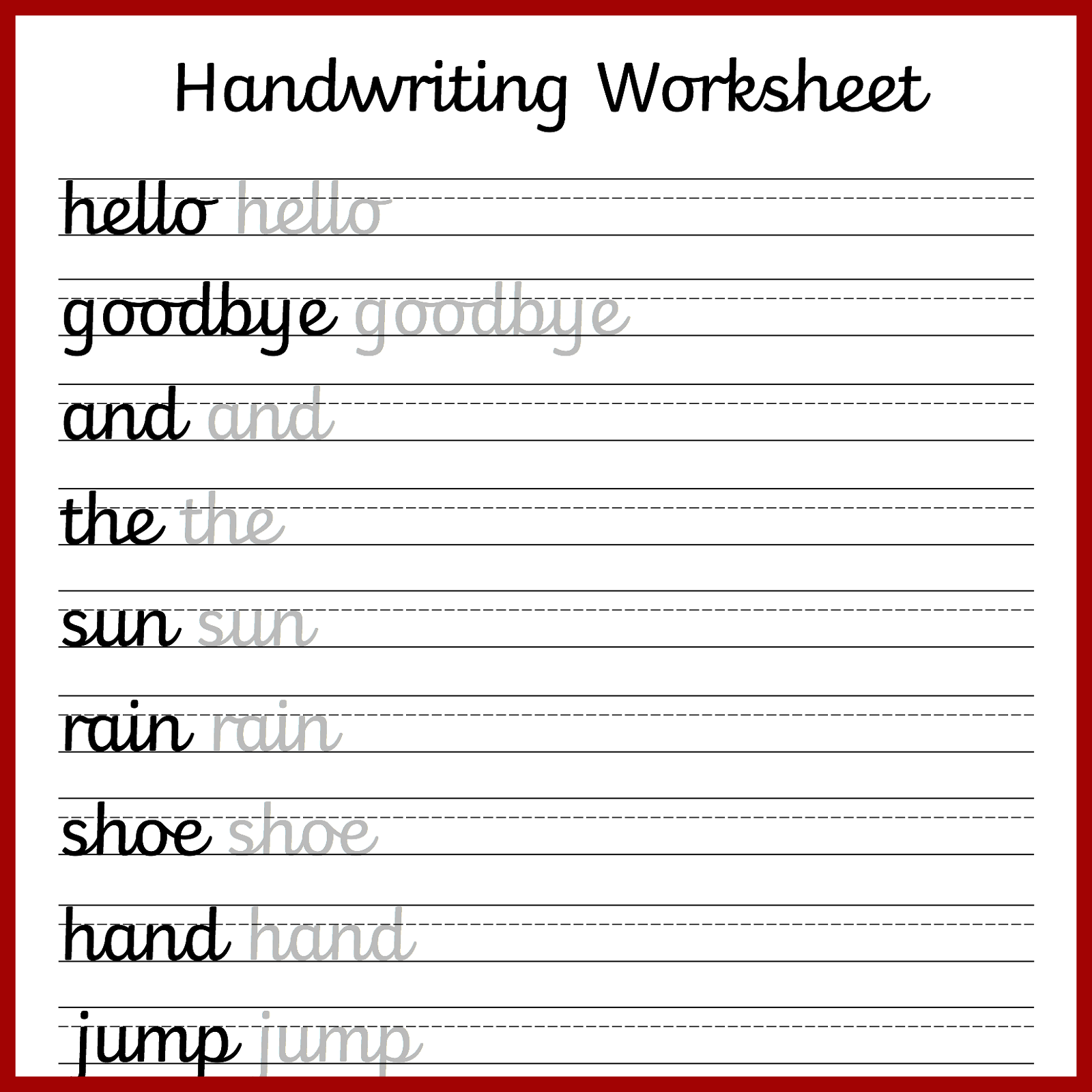 Hand Writing Worksheets For Students 2019 Educative Printable 