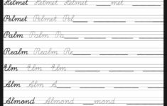 Handwriting Handwriting Level 2 worksheets CBSE ICSE School